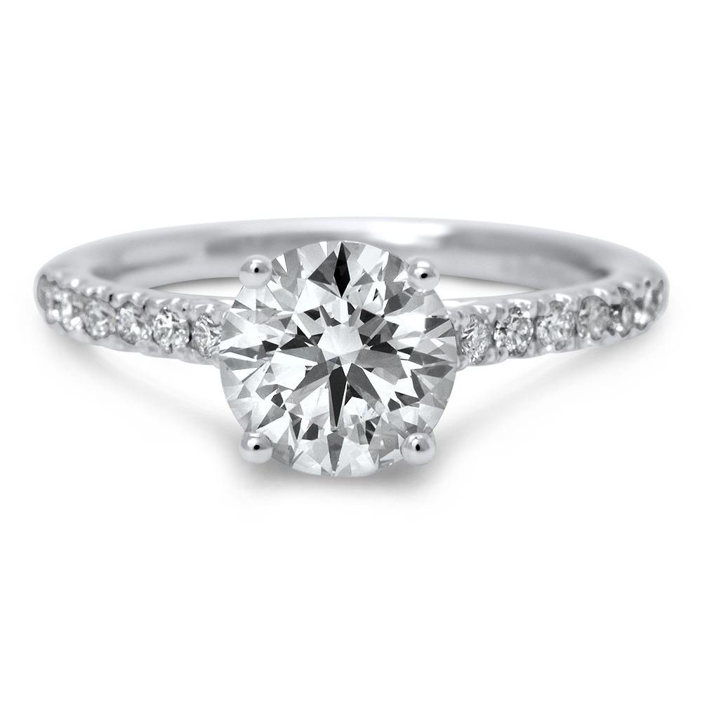 Pedestal Diamond Ring - Engagestudio